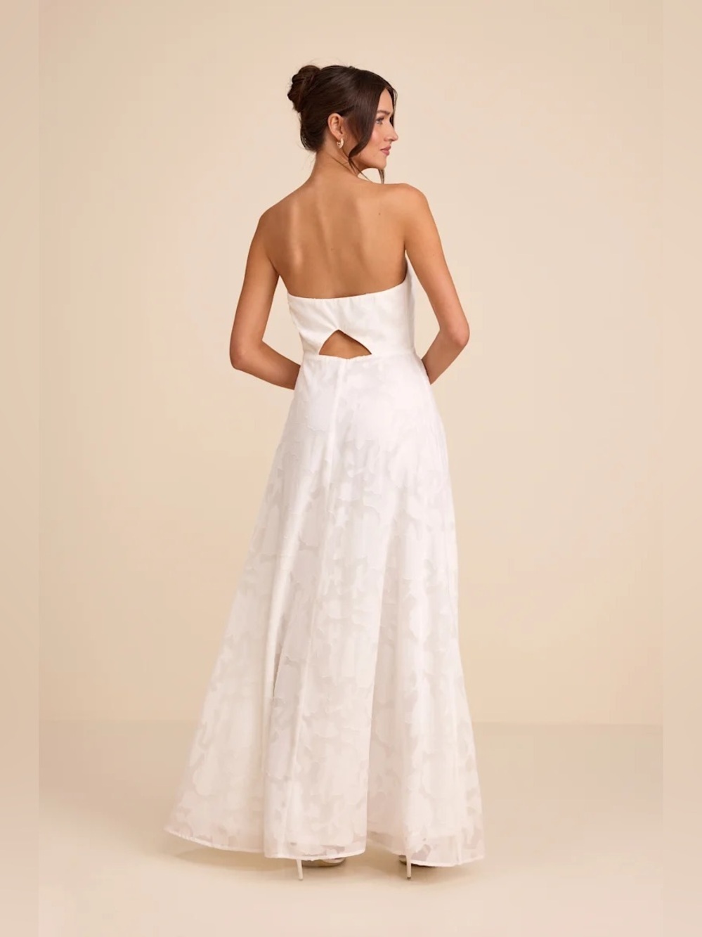 Lulus Garden of Romance White Burnout Maxi Dress - Picture 5 of 9